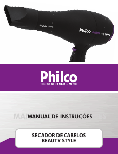 Manual Philco 1900W Beauty Style Secador de cabelo