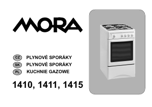 Manuál Mora 1410 Sporák
