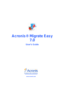 Handleiding Acronis Migrate Easy 7.0