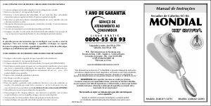 Manual Mondial SC-06 Hair Comfort Secador de cabelo