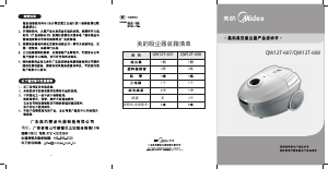 说明书 美的QW12T-608吸尘器