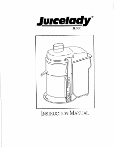 Bruksanvisning Juicelady JL500 Juicepress