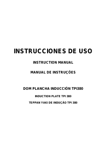 Manual de uso Teka TPI 380 Placa