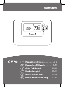 Mode d’emploi Honeywell CM701 Thermostat
