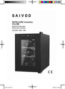 Handleiding Saivod VS618B Wijnklimaatkast