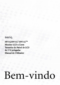 Manual BenQ FP71G+ Monitor LCD