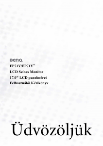 Használati útmutató BenQ FP71V LCD-monitor