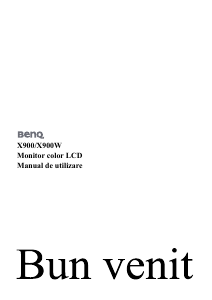 Manual BenQ X900 Monitor LCD