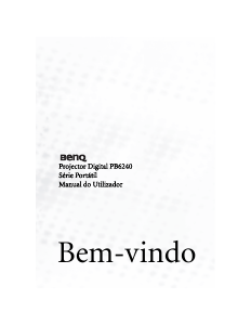 Manual BenQ PB6240 Projetor