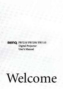 Bruksanvisning BenQ PB7230 Projektor