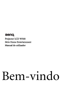 Manual BenQ W500 Projetor