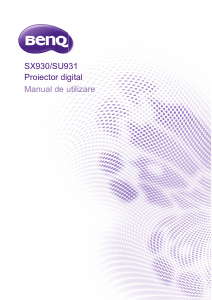 Manual BenQ SX930 Proiector