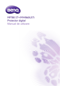 Manual BenQ MP780 ST Proiector