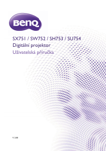 Manuál BenQ SU754 Projektor