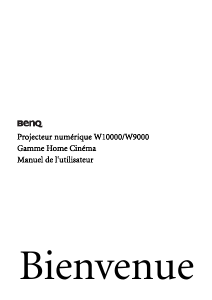 Mode d’emploi BenQ W9000 Projecteur