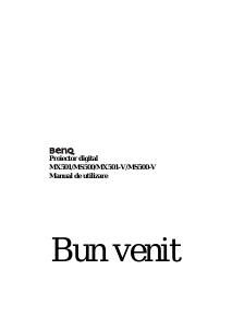 Manual BenQ MS500 Proiector