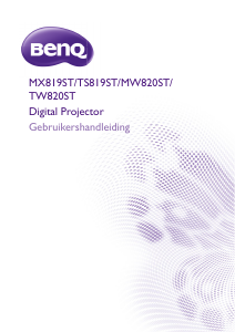 Handleiding BenQ MX819ST Beamer