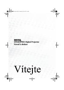 Manuál BenQ SP830 Projektor
