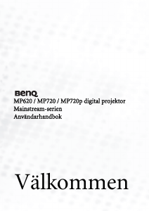 Bruksanvisning BenQ MP720 Projektor