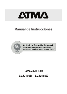 Manual de uso Atma LVJ2150X Lavavajillas