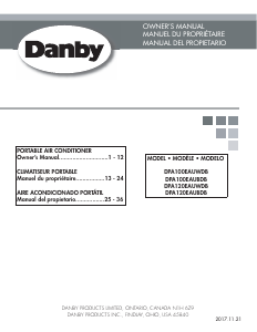 Manual Danby DPA100EAUBDB Air Conditioner