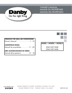 Manual Danby DTAC120F1WDB Air Conditioner