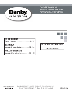 Handleiding Danby DAC060EB1WDB Airconditioner