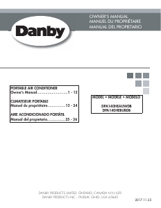 Mode d’emploi Danby DPA140HEBUBDB Climatiseur