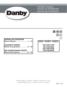 Handleiding Danby DPA120EAUBDB Airconditioner