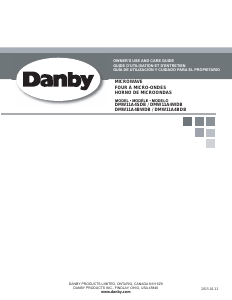 Manual Danby DMW11A4WDB Microwave