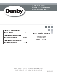 Mode d’emploi Danby DCR032C3BSLDB Réfrigérateur