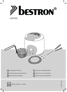 Bedienungsanleitung Bestron ADF900 Snack Duo Fondue