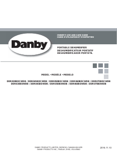Manual Danby DDR050BDWDB Dehumidifier