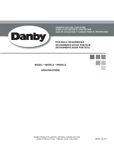 Manual de uso Danby DDR070EAPWDB Deshumidificador