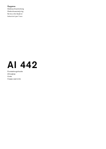 Manuale Gaggenau AI442120 Cappa da cucina