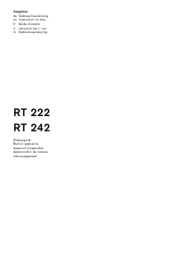 Bruksanvisning Gaggenau RT222102 Kylskåp