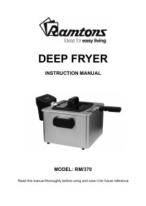 Handleiding Ramtons RM/370 Friteuse