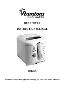 Handleiding Ramtons RM/249 Friteuse