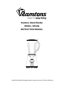 Bruksanvisning Ramtons RM/246 Blender