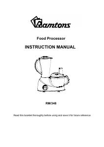 Bruksanvisning Ramtons RM/348 Blender