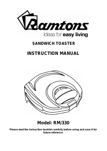 Manual Ramtons RM/330 Contact Grill