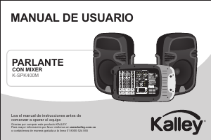 Manual de uso Kalley K-SPK400M Altavoz