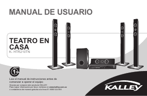Manual de uso Kalley K-HTR210TN Sistema de home cinema