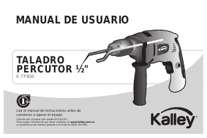 Manual de uso Kalley K-TP800 Taladradora de percusión