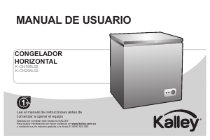 Manual de uso Kalley K-CH295L02 Congelador
