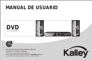 Manual de uso Kalley K-DVD104P Reproductor DVD