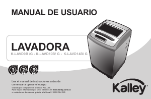 Manual de uso Kalley K-LAVD9B Lavadora