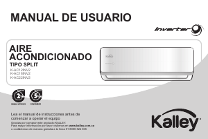 Manual de uso Kalley K-AC18INV2 Aire acondicionado