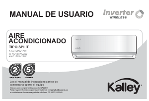 Manual de uso Kalley K-AC12INV1AW Aire acondicionado