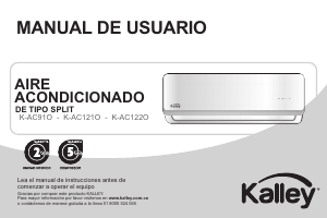 Manual de uso Kalley K-AC920 Aire acondicionado